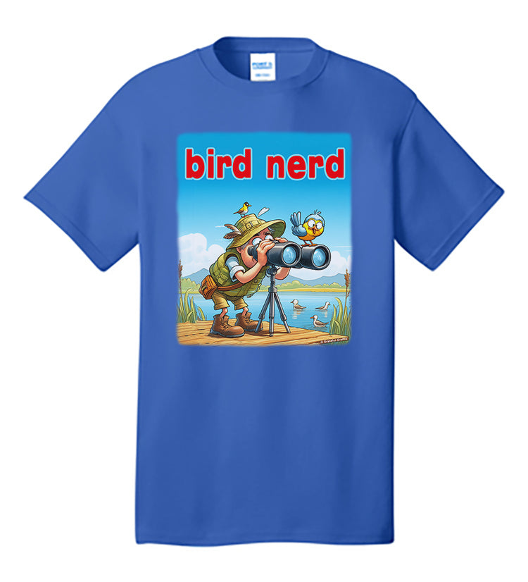 Funny Bird Nerd Bird Watcher T-Shirt Funny Cartoon Bird Watching Tee S –  Grateful Graffix