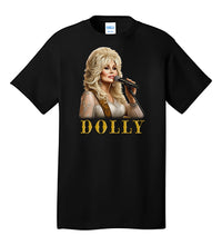 Load image into Gallery viewer, Dolly Parton T-shirt - Illustration Portrait Likeness of Country Music Singer Dolly Parton