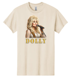 Dolly Parton T-shirt - Illustration Portrait Likeness of Country Music Singer Dolly Parton