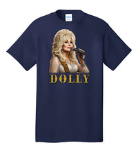 Load image into Gallery viewer, Dolly Parton T-shirt - Illustration Portrait Likeness of Country Music Singer Dolly Parton
