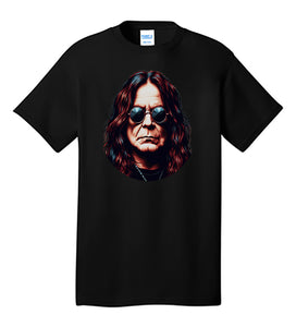 Illustration Likeness of Ozzy Osborne T-Shirt from Black Sabbath Heavy Metal Music Singer