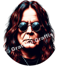 Load image into Gallery viewer, Illustration Likeness of Ozzy Osborne T-Shirt from Black Sabbath Heavy Metal Music Singer