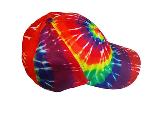 Rainbow Spiral Tie Dye Baseball Trucker Cap Hat