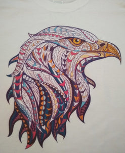 Ethnic USA American Bald Eagle Graphic Printed T-Shirt