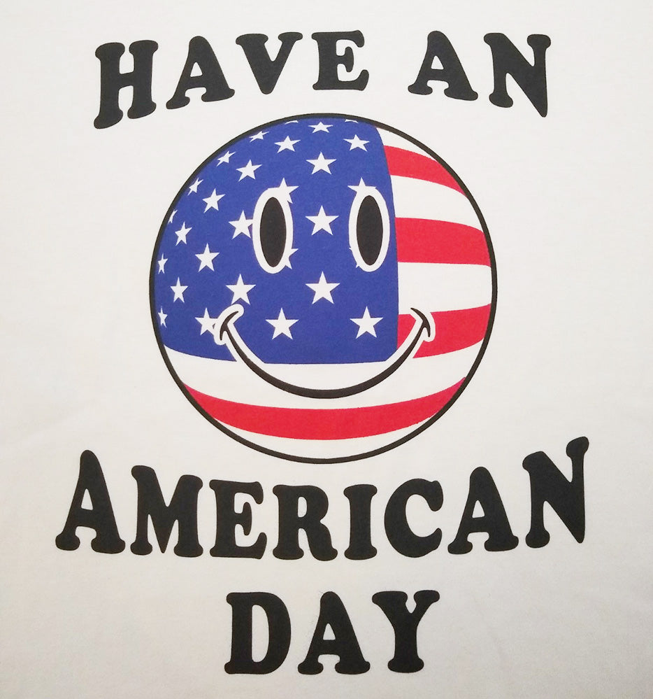 USA Have An American Day Patriotic Graphic Printed T-Shirt