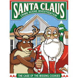 Funny Santa Claus and Rudolph CSI Christmas T-Shirt