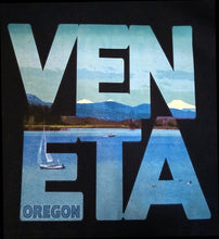Load image into Gallery viewer, VENETA Oregon Unisex T-Shirt - Fern Ridge Lake Scene Sisters Mountains