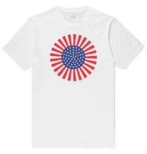 Load image into Gallery viewer, Adult Unisex American Flag Pencil Burst Printed T-shirt 100% Cotton Patriotic