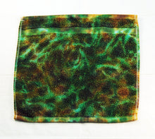 Load image into Gallery viewer, Set of 2 Large Tie-Dye Wash Cloths - Camo Camouflage Marble 100% Cotton - Hand Dyed - Hotel Quality
