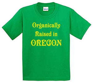Adult Unisex Organically Raised In Oregon Printed T-shirt 100% Cotton