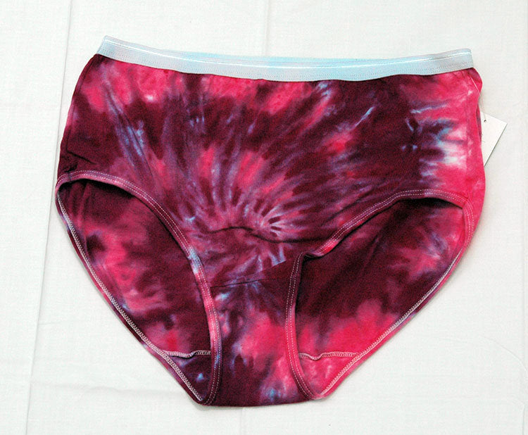New Tie-Dye Ladies Underwear Cotton Panties - Raspberry Pink Spiral –  Grateful Graffix