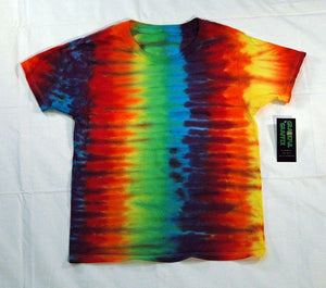 New Youth Tie-Dye T-Shirt - 100% Cotton Rainbow Stripe