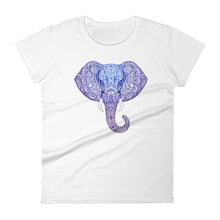 Load image into Gallery viewer, Tattoo Elephant Women&#39;s short sleeve t-shirt