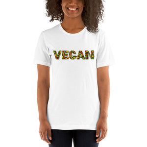 Vegan Word Made From Vegetables Short-Sleeve Unisex T-Shirt