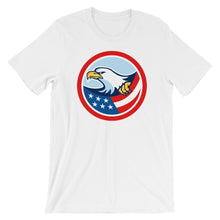 Load image into Gallery viewer, Retro American Flag Bald Eagle Short-Sleeve Unisex T-Shirt