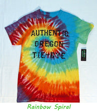 Load image into Gallery viewer, Authentic Oregon Tie-Dye Printed Tie-Dye T-shirt - Makes a great gift!