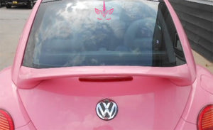 Pink Girly Unicorn Head Vinyl Decal Sticker for Cars, Windows, Signs, Etc.