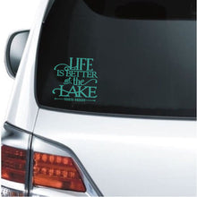 Load image into Gallery viewer, Life Is Better At The Lake Veneta Oregon Vinyl Decal Sticker - For Cars, Windows, Doors, Signs, etc.