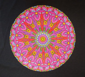 Beautiful Colorful Mandala Adult Printed Graphic T-Shirt