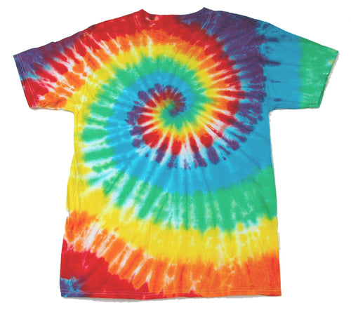Adult Tie-Dye T-Shirt 100% Cotton - Rainbow Spiral