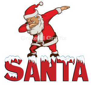 Cool Funny Santa Claus Dab Dance Stance Pose T-Shirt
