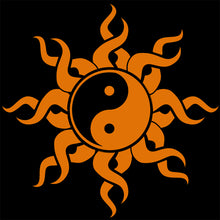 Load image into Gallery viewer, Yin Yang Sun Vinyl Decal Stickers for Cars, Windows, Signs, Etc.