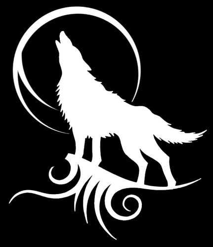 TRIBAL WOLF Vinyl Decal Stickers for Cars, Windows, Signs, Etc.