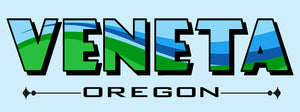 Veneta Oregon Wave Vinyl Bumper Sticker Decal - FREE Shipping