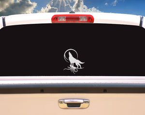 TRIBAL WOLF Vinyl Decal Stickers for Cars, Windows, Signs, Etc.